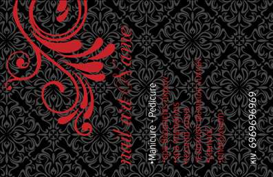 Επαγγελματική κάρτα για μανικιούρ μακιγιάζ αισθητικήΑυτή η επαγγελματική κάρτα είναι σχεδιασμένη για να ξεχωρίζει και να αναδεικνύει την τέχνη της ομορφιάς. Με μια κομψή και μοντέρνα αισθητική, η κάρτα συνδυάζει ζωντανά χρώματα και απαλή γραμματοσειρά, δημιουργώντας μια ευχάριστη εμπειρία στον παραλήπτη. Το φόντο έχει επιλεγεί προσεκτικά για να υποστηρίζει τις βασικές πληροφορίες και να αναδεικνύει το λογότυπο της επιχείρησης, ενισχύοντας έτσι την αναγνωρισιμότητα.Αναμφισβήτητα, ο επαγγελματικός χαρακτήρας της κάρτας ενισχύεται από τη στιβαρή της διάταξη και τη χρήση υποδειγματικών στοιχείων. Οι σωστές επιλογές χρώματος και η καθαρή γραμμή του σχεδιασμού αποπνέουν εμπιστοσύνη και αξιοπιστία, προάγοντας την εικόνα του επαγγελματία στο πεδίο της αισθητικής.Η επαγγελματική κάρτα παρέχει ευελιξία για προσαρμογή, επιτρέποντας την προσθήκη πληροφοριών όπως όνομα, τηλέφωνο και οποιαδήποτε άλλη λεπτομέρεια επικοινωνίας, διασφαλίζοντας ότι οι πελάτες σας μπορούν εύκολα να σας βρουν.Η παρουσία όλων των απαραίτητων στοιχείων στη κάρτα βοηθά στην προβολή των υπηρεσιών σας, κάνοντάς την ιδανική για επαγγελματίες του μανικιούρ, του μακιγιάζ και της αισθητικής.Με αυτή την κάρτα, οι επαγγελματίες του κλάδου μπορούν να ξεχωρίσουν και να αφήσουν μια θετική εντύπωση στους πελάτες τους, ενισχύοντας την παρουσία τους στην αγορά.Μπορείτε να κάνετε όποιες αλλαγές θέλετε μέσω του online σχεδιαστικού εργαλείου.