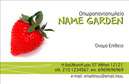 Επαγγελματικές κάρτες - Φρούτα Λαχανικά - Κωδικός:95822