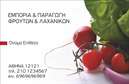 Επαγγελματικές κάρτες - Φρούτα Λαχανικά - Κωδικός:97221