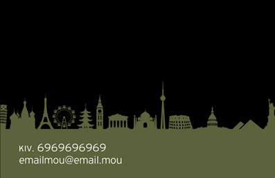 Επαγγελματική κάρτα για ΞεναγούςΑυτή η μοναδική επαγγελματική κάρτα για ξεναγούς τονίζει την αισθητική και τον επαγγελματισμό που απαιτεί το επάγγελμα. Το σχέδιο συνδυάζει ζωντανά χρώματα και καθαρές γραμμές, προσφέροντας μία εξαιρετική διάταξη που κεντρίζει την προσοχή.Η κεντρική εικόνα απεικονίζει τη φυσική ομορφιά ενδιαφέροντων προορισμών, εμπλουτίζοντας την κάρτα με οπτικό ενδιαφέρον. Η γραμματοσειρά που χρησιμοποιείται είναι σύγχρονη και ευανάγνωστη, ενισχύοντας την επαγγελματική αίσθηση της κάρτας. Επιπλέον, τα background στοιχεία προσθέτουν βάθος και μοντέρνα αίσθηση χωρίς να αποσπάσουν την προσοχή από τα κύρια δεδομένα.Το σχέδιο της κάρτας αποπνέει αξιοπιστία και διορατικότητα, τόσο στους πελάτες όσο και στους συνεργάτες, επιβεβαιώνοντας την επαγγελματική εικόνα του ξεναγού. Η προσαρμοστικότητα είναι επίσης ένα βασικό πλεονέκτημα, καθώς μπορείτε εύκολα να συμπεριλάβετε στοιχεία όπως όνομα, τηλέφωνο και λογότυπο, έτσι ώστε η κάρτα να ταιριάζει απόλυτα στις ανάγκες σας.Η κάρτα αυτή μπορεί να προβάλει άριστα τις υπηρεσίες ή τα προϊόντα σας, διότι γίνεται ο ιδανικός τρόπος επικοινωνίας με τους πελάτες σας, βοηθώντας σας να ξεχωρίσετε.Αφήστε την καλύτερη εντύπωση με τη σωστή επαγγελματική κάρτα!Μπορείτε να κάνετε όποιες αλλαγές θέλετε μέσω του online σχεδιαστικού εργαλείου.