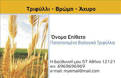 Επαγγελματική κάρτα για βιολογικά προϊόνταΑνακαλύψτε την έντονη και κομψή επαγγελματική κάρτα που αποπνέει φρεσκάδα και φυσικότητα, ιδανική για επαγγελματίες στον τομέα των βιολογικών προϊόντων. Ο σχεδιασμός της κάρτας συνδυάζει φωτεινές, φυσικές αποχρώσεις του πράσινου και του καφέ, που παραπέμπουν άμεσα στη φιλοσοφία της βιολογικής παραγωγής. Οι απλές γραμμές και η ισορροπημένη διάταξη δημιουργούν μια αίσθηση ηρεμίας και αξιοπιστίας, ενώ οι μοντέρνες γραμματοσειρές προσθέτουν μια σύγχρονη πινελιά.Η κάρτα αυτή αντανακλά τον επαγγελματισμό και την αξιοπιστία που απαιτεί το επάγγελμα των βιολογικών προϊόντων. Τα στοιχεία επικοινωνίας, όπως το όνομα, το τηλέφωνο και το λογότυπο, είναι εύκολα προσαρμόσιμα, επιτρέποντας τη δημιουργία μιας μοναδικής ταυτότητας που ξεχωρίζει.Επιπλέον, η κάρτα μπορεί να ενσωματώσει πληροφορίες σχετικά με τις υπηρεσίες ή τα προϊόντα που προσφέρετε, προσφέροντας μια κατανοητή και ελκυστική εικόνα στους πελάτες σας. Στο ανταγωνιστικό περιβάλλον των επαγγελματικών καρτών, αυτή η κάρτα θα σας βοηθήσει να διαφοροποιηθείτε και να αφήσετε μια θετική εντύπωση.Μπορείτε να κάνετε όποιες αλλαγές θέλετε μέσω του online σχεδιαστικού εργαλείου.