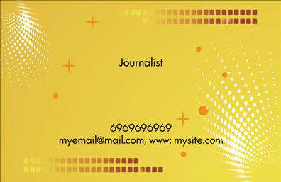 Επαγγελματικές κάρτες - Δημοσιογραφοι - Κωδ.:103811