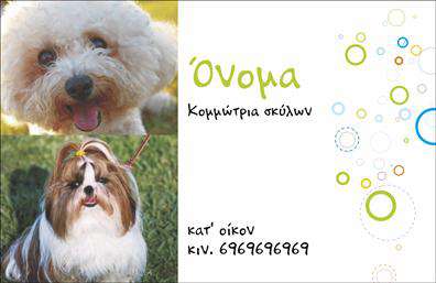 Επαγγελματική κάρτα για ΖωόφιλουςΑνακαλύψτε την τέλεια επαγγελματική κάρτα που συνδυάζει την τέχνη με το πάθος για τα ζώα. Το σχέδιο διαθέτει ζωντανά χρώματα που αντικατοπτρίζουν τη φιλικότητα και τη ζεστασιά του κόσμου των ζώων. Η διάταξη είναι ευδιάκριτη και σύγχρονη, με κομψή γραμματοσειρά που εξασφαλίζει την ευανάγνωστη παρουσίαση των στοιχείων σας.Η κάρτα αντανακλά τον επαγγελματισμό και την αξιοπιστία του κλάδου των ζώων, δημιουργώντας μια θετική εντύπωση στους πελάτες σας. Το δυναμικό σχέδιο εισάγει στοιχεία που ενισχύουν την επικοινωνία με το κοινό σας, καθώς προβάλλει τις αξίες και την αγάπη σας για τους τετράποδους φίλους.Με τη δυνατότητα προσθήκης προσωπικών στοιχείων όπως όνομα, τηλέφωνο, και λογότυπο, η επαγγελματική κάρτα σας θα είναι ιδανική για την προώθηση των υπηρεσιών ή των προϊόντων σας. Με ένα μοναδικό background που αποπνέει χαρακτήρα και επαγγελματισμό, οι πελάτες θα εντυπωσιαστούν και θα σας θυμηθούν.Αυτή η κάρτα σας βοηθά να ξεχωρίσετε στον κλάδο σας, αφήνοντας μια θετική εντύπωση που θα ενισχύσει τη φήμη σας. Μπορείτε να κάνετε όποιες αλλαγές θέλετε μέσω του online σχεδιαστικού εργαλείου.