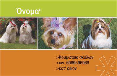 Επαγγελματική κάρτα για ΖωολόγοΑνακαλύψτε την ιδανική επαγγελματική κάρτα για τους επαγγελματίες του χώρου των ζώων, σχεδιασμένη με προσοχή στη λεπτομέρεια και στόχο την εκλεπτυσμένη παρουσίαση. Ο συνολικός σχεδιασμός της κάρτας συνδυάζει ζωντανά χρώματα και φυσικά στοιχεία που αποπνέουν την αγάπη για τη φύση και την άγρια ζωή, καθιστώντας την ιδιαίτερα ελκυστική.Η διάταξη είναι προσεγμένη, με ευανάγνωστες γραμματοσειρές που εξασφαλίζουν άμεση κατανόηση των πληροφοριών. Πίσω από το λογότυπο, η επιλογή του background ενσωματώνει θεματικά στοιχεία σχετιζόμενα με τη φύση, κάνοντάς την να ξεχωρίζει σε κάθε επαγγελματική συνάντηση.Το σχέδιο αυτό αντανακλά τον επαγγελματισμό και την αξιοπιστία που χαρακτηρίζει τον κλάδο των ζώων, προσφέροντας μια αίσθηση εμπιστοσύνης στους πελάτες. Οι επαγγελματικές κάρτες μπορούν να προσαρμοστούν εύκολα με το όνομα, το τηλέφωνο και το λογότυπο σας, διασφαλίζοντας ότι κάθε κάρτα αντιπροσωπεύει με ακρίβεια την επιχείρησή σας.Επιπλέον, είναι ιδανικές για την προβολή υπηρεσιών και προϊόντων που σχετίζονται με τα ζώα, από κτηνιατρικές υπηρεσίες μέχρι καταστήματα αξεσουάρ. Η συγκεκριμένη κάρτα θα σας βοηθήσει να ξεχωρίσετε και να αφήσετε θετική εντύπωση στους πελάτες σας.Μπορείτε να κάνετε όποιες αλλαγές θέλετε μέσω του online σχεδιαστικού εργαλείου.