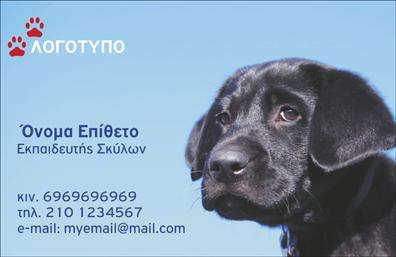 Επαγγελματική κάρτα για ΖωοτέχνεςΟι επαγγελματικές κάρτες Ζωα είναι ο ιδανικός τρόπος για να ξεχωρίσετε στον τομέα σας. Ο συνολικός σχεδιασμός της κάρτας συνδυάζει ζωντανά χρώματα και ευχάριστα σχέδια που αντικατοπτρίζουν την αγάπη σας για τα ζώα. Η ευγενική διάταξη του κειμένου και η προσεκτική επιλογή γραμματοσειράς αποπνέουν επαγγελματισμό, ενώ το background μπορεί να περιλαμβάνει εικόνες ζώων, προσθέτοντας μια φρέσκια και ελκυστική αίσθηση.Αυτό το σχέδιο αντικατοπτρίζει την αξιοπιστία και την εμπειρία σας στον τομέα, καθιστώντας την κάρτα σας μια ισχυρή δήλωση για επαγγελματισμό. Οι επαγγελματικές κάρτες σας οδηγούν στο να κερδίσετε την εμπιστοσύνη των πελατών σας, ενσαρκώνοντας τη σοβαρότητα της δουλειάς σας με κάθε λεπτομέρεια.Η κάρτα σας μπορεί να προσαρμοστεί ώστε να περιλαμβάνει το όνομα, το τηλέφωνο, το λογότυπό σας και άλλα σημαντικά στοιχεία επικοινωνίας, προσφέροντας σας μεγαλύτερη λειτουργικότητα και πρακτικότητα. Επιπλέον, μπορείτε να συμπεριλάβετε οποιεσδήποτε υπηρεσίες ή προϊόντα προσφέρετε, προκειμένου να βοηθήσετε τους πελάτες σας να κατανοήσουν καλύτερα την προσφορά σας.Με αυτή την εντυπωσιακή κάρτα, θα αφήσετε μια θετική εντύπωση που θα διαρκέσει. Μπορείτε να κάνετε όποιες αλλαγές θέλετε μέσω του online σχεδιαστικού εργαλείου.