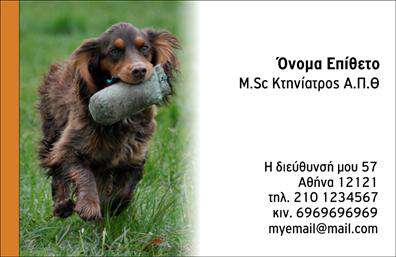 Επαγγελματική κάρτα για κτηνίατροι: Η συγκεκριμένη επαγγελματική κάρτα σχεδιάστηκε με γνώμονα την κομψότητα και την επαγγελματικότητα που απαιτεί ο τομέας της κτηνιατρικής. Το λευκό φόντο ενισχύεται από πράσινες και καφέ λεπτομέρειες, που παραπέμπουν στη φύση και τη φροντίδα των ζώων, δημιουργώντας μια αρμονική και φιλική ατμόσφαιρα.Η διάταξη της κάρτας είναι καθαρή και λειτουργική, με ευανάγνωστες γραμματοσειρές που εξασφαλίζουν ότι οι πληροφορίες είναι άμεσες και κατανοητές. Στο επάνω τμήμα της κάρτας, υπάρχει χώρος για το λογότυπο σας, ενώ στο κάτω μέρος μπορείτε να προσθέσετε το όνομά σας, τον τίτλο σας και τις πληροφορίες επικοινωνίας σας με ευχάριστο τρόπο.Η κάρτα αντανακλά τον επαγγελματισμό και την αξιοπιστία που απαιτεί η εργασία των κτηνιάτρων, ενισχύοντας την αίσθηση εμπιστοσύνης στους πελάτες. Οι επαγγελματικές κάρτες αυτού του σχεδιασμού δεν είναι μόνο μια απλή μορφή επικοινωνίας, αλλά και ένα εργαλείο για την προώθηση των υπηρεσιών σας. Μπορείτε να προσθέσετε πληροφορίες όπως υπηρεσίες που προσφέρετε ή ειδικές προσφορές, διευρύνοντας έτσι την προβολή της επιχείρησής σας.Το σχέδιο της κάρτας σας βοηθά να ξεχωρίσετε και να αφήσετε μια θετική εντύπωση στους πελάτες σας, στοιχειοθετώντας έτσι μια μακροχρόνια σχέση εμπιστοσύνης.Μπορείτε να κάνετε όποιες αλλαγές θέλετε μέσω του online σχεδιαστικού εργαλείου.