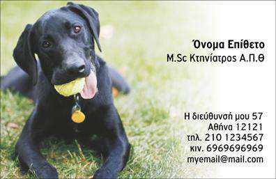 Επαγγελματική κάρτα για Κτηνίατροι: Αυτή η επιδραστική επαγγελματική κάρτα για κτηνίατροι είναι σχεδιασμένη για να αντικατοπτρίζει την αφοσίωσή σας και την επαγγελματική σας εικόνα. Η χρήση φωτεινών και ζωντανών χρωμάτων, συνδυασμένων με μια κομψή διάταξη, εξασφαλίζει ότι η κάρτα σας θα ξεχωρίσει. Η γραμματοσειρά είναι μοντέρνα και ευανάγνωστη, προσδίδοντας μια σύγχρονη αίσθηση που ενισχύει τη διάθεση για επαγγελματισμό.Αυτή η κάρτα δεν είναι απλά μια απλή εκτύπωση, αλλά ένας καθρέφτης της επαγγελματικής σας αξιοπιστίας. Η ευχάριστη εμφάνιση και τα επιλεγμένα στοιχεία σχεδίασης προσφέρουν μια αίσθηση εμπιστοσύνης και φροντίδας, χαρακτηριστικά ζωτικά για το επάγγελμα του κτηνίατρου.Η προσαρμοστικότητα της κάρτας σας επιτρέπει να προσθέσετε εύκολα το όνομά σας, τον αριθμό τηλεφώνου σας, καθώς και το λογότυπο της επιχείρησής σας, κάνοντάς την λειτουργική και ιδανική για όλες τις περιστάσεις. Οι επαγγελματικές κάρτες αυτές μπορούν να προβάλλουν επίσης τις υπηρεσίες σας, όπως διαγνωστικές εξετάσεις, εμβολιασμούς και άλλα, διευκολύνοντας την επικοινωνία με τους πελάτες σας.Αυτή η κάρτα θα σας βοηθήσει να ξεχωρίσετε και να αφήσετε μια θετική εντύπωση στους πελάτες σας, επισημαίνοντας την επαγγελματική σας ταυτότητα και το πάθος σας για τα ζώα. Μπορείτε να κάνετε όποιες αλλαγές θέλετε μέσω του online σχεδιαστικού εργαλείου.