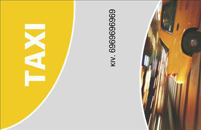 Επαγγελματική κάρτα για ΤαξιΗ επαγγελματική κάρτα σας είναι η πρώτη εντύπωση που θα κάνετε στους πελάτες σας. Το συγκεκριμένο σχέδιο από τις επαγγελματικές κάρτες για ταξί συνδυάζει την απλότητα με τη δυναμική αισθητική, ιδανικό για επαγγελματίες του κλάδου. Με έντονα χρώματα που αποπνέουν ενεργητικότητα και επαγγελματισμό, η διάταξη είναι καθαρή και ευανάγνωστη, επιτρέποντας άμεση πρόσβαση στις πληροφορίες.Η γραμματοσειρά που έχει επιλεγεί προσφέρει μια αίσθηση σοβαρότητας, ενώ την ίδια στιγμή η επιτυχής χρήση εικόνων σχετικών με το αντικείμενο αναδεικνύει την ειδικότητα σας στο χώρο των ταξί. Το background στοιχείο είναι διακριτικό, ενισχύοντας την επαγγελματική εικόνα χωρίς να αποσπά την προσοχή από το περιεχόμενο.Η κάρτα μπορεί να προσαρμοστεί ακριβώς στις ανάγκες σας, με δυνατότητα προσθήκης ονόματος, τηλεφώνου και λογότυπου της επιχείρησης, διευκολύνοντας την άμεση επικοινωνία με τους πελάτες σας. Επίσης, μπορεί να περιλαμβάνει και πληροφορίες για τις υπηρεσίες που προσφέρετε, περιγράφοντας με λίγα λόγια την εξειδίκευση σας.Εν κατακλείδι, αυτό το σχέδιο επιτρέπει στους επαγγελματίες του ταξί να ξεχωρίσουν και να αφήσουν μια θετική εντύπωση που συνδέεται άμεσα με την αξιοπιστία και την ποιότητα των υπηρεσιών τους. Μπορείτε να κάνετε όποιες αλλαγές θέλετε μέσω του online σχεδιαστικού εργαλείου.