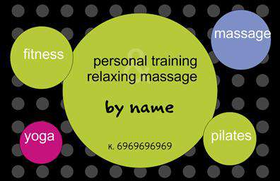 Επαγγελματική κάρτα για Personal TrainersΑυτή η επαγγελματική κάρτα για Personal Trainers συνδυάζει την κομψότητα με τη λειτουργικότητα, δημιουργώντας ένα επαγγελματικό εργαλείο που εντυπωσιάζει. Το σχέδιο αποπνέει δυναμισμό χάρη στους ζωντανούς χρωματισμούς και τη σύγχρονη γραμματοσειρά που έχει επιλεγεί, ενώ το φόντο προσδίδει βάθος και ένταση, τονίζοντας τη σοβαρότητα του επαγγέλματος.Η αναγνωρίσιμη διάταξη των στοιχείων της κάρτας καθιστά εύκολη την ανάγνωση των πληροφοριών. Κάθε στοιχείο, από το όνομα του Personal Trainer μέχρι τα στοιχεία επικοινωνίας, έχει σχεδιαστεί για να αναδεικνύει την επαγγελματικότητα και την αξιοπιστία της παρουσίας σας. Το ισχυρό λογότυπο που μπορεί να προσαρμοστεί, αφήνει μια μόνιμη εντύπωση στους πελάτες σας.Η κάρτα αυτή προσφέρει τη δυνατότητα προσθήκης προσωπικών στοιχείων, όπως το τηλέφωνο και η διεύθυνση της επιχείρησής σας, επιτρέποντας την πλήρη προσαρμογή του περιεχομένου. Επιπλέον, μπορείτε να προβλέψετε τη δυνατότητα ενσωμάτωσης των υπηρεσιών σας με ιδιαίτερες αναφορές στην εξειδίκευσή σας ως Personal Trainer, κάνοντάς τη ακόμα πιο επιδραστική.Με μια τέτοια επαγγελματική κάρτα, μπορείτε να ξεχωρίσετε στην αγορά και να αφήσετε θετική εντύπωση στους πελάτες σας. Αυτή η κάρτα είναι το ιδανικό διαβατήριο για την επαγγελματική σας εικόνα.Μπορείτε να κάνετε όποιες αλλαγές θέλετε μέσω του online σχεδιαστικού εργαλείου.