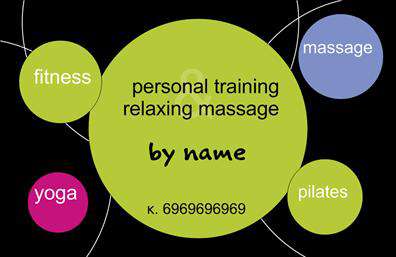 Επαγγελματική κάρτα για Personal Trainers Αυτή η μοναδική επαγγελματική κάρτα έχει σχεδιαστεί με γνώμονα την ενέργεια και την αφοσίωση που χαρακτηρίζει τους Personal Trainers. Ο έντονος συνδυασμός των χρωμάτων και η δυναμική διάταξη προσδίδουν μία αίσθηση κίνησης και ζωντάνιας, στοιχεία που αναδεικνύουν τη φύση του επαγγέλματος. Η σύγχρονη γραμματοσειρά και τα καθαρά γεωμετρικά σχέδια αποτυπώνουν τον επαγγελματισμό και την αξιοπιστία.Η κάρτα αυτή αντανακλά την αφοσίωση και την επιμονή που απαιτείται στον τομέα των Personal Trainers, προσφέροντας μια διακριτική αλλά αποτελεσματική υποστήριξη στον επαγγελματία. Οι πελάτες θα νιώσουν σιγουριά με την πρώτη ματιά, βλέποντας την υψηλή αισθητική και το προσεγμένο design.Είναι απόλυτα προσαρμόσιμη, επιτρέποντάς σας να προσθέσετε το όνομα σας, τον αριθμό τηλεφώνου, το λογότυπο της επιχείρησής σας και άλλες λεπτομέρειες επικοινωνίας, όποτε το επιθυμείτε. Αυτή η ευελιξία σας δίνει τη δυνατότητα να προσαρμόσετε την κάρτα σύμφωνα με τις ανάγκες σας.Επιπλέον, μπορεί να προβάλει τις υπηρεσίες σας, όπως προγράμματα γυμναστικής ή ειδικές προσφορές, καθιστώντας την κάρτα μια εξαιρετική εργαλείο μάρκετινγκ για την επιχείρησή σας.Η κάρτα σας βοηθά να ξεχωρίσετε από τον ανταγωνισμό και να αφήσετε μια θετική εντύπωση στους πελάτες σας, ενισχύοντας την επαγγελματική σας εικόνα. Μπορείτε να κάνετε όποιες αλλαγές θέλετε μέσω του online σχεδιαστικού εργαλείου.